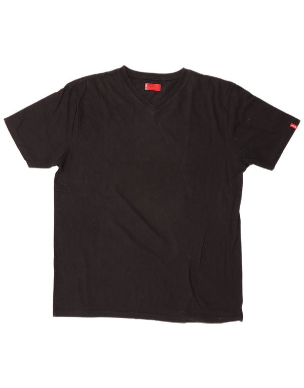 LEVI'S Herren T-Shirt Top XL Schwarz Baumwolle