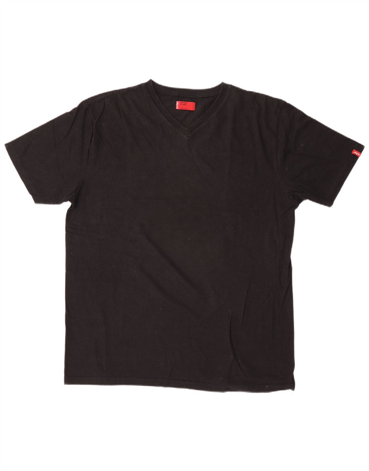 LEVI'S Herren T-Shirt Top XL Schwarz Baumwolle