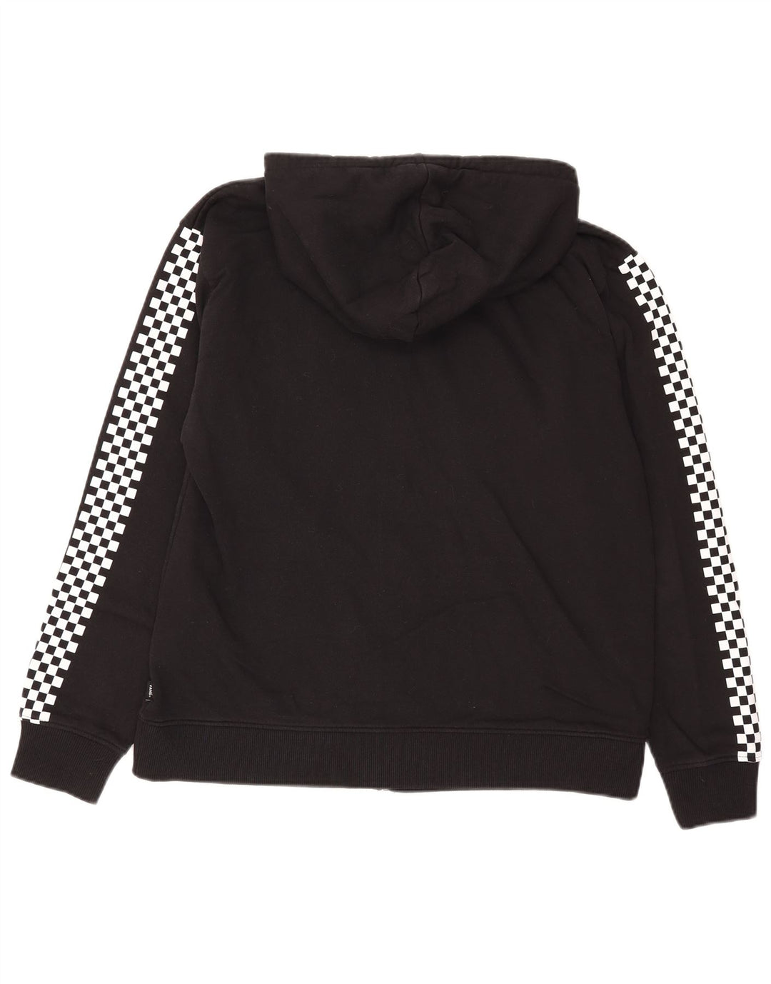 Vans Herren-Kapuzenpullover mit grafischem Reißverschluss, groß, aus schwarzer Baumwolle