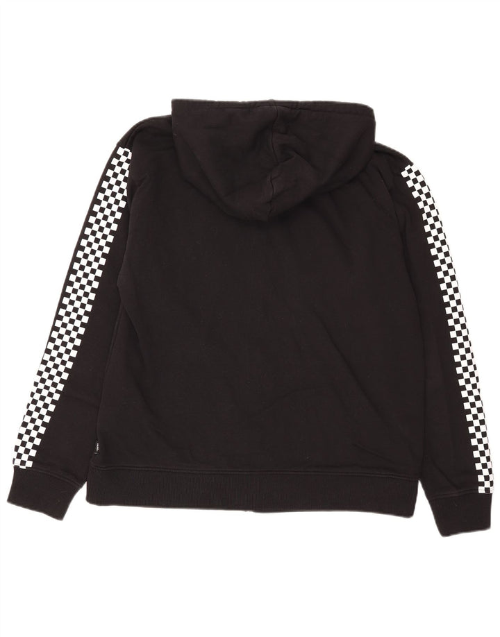 Vans Herren-Kapuzenpullover mit grafischem Reißverschluss, groß, aus schwarzer Baumwolle