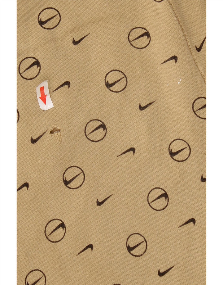 Nike Herren-Trainingsanzughose mit Grafik, Größe S, beige, geometrisch