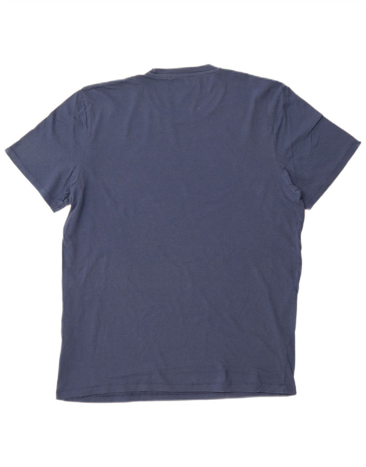 WRANGLER Herren-Grafik-T-Shirt-Oberteil aus Baumwolle in mittlerem Marineblau