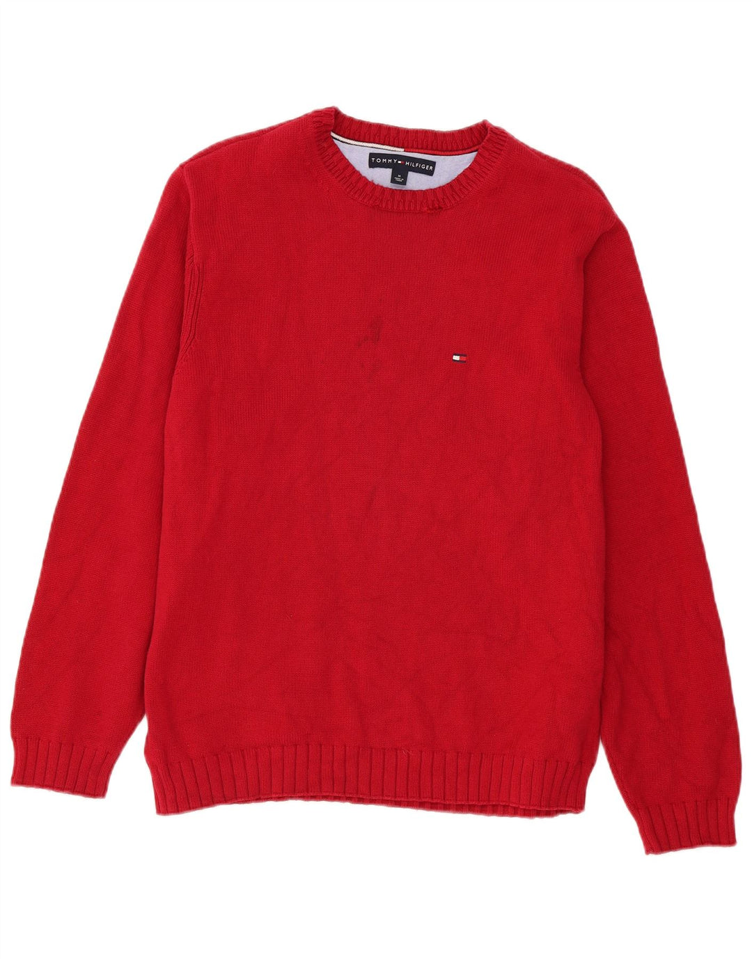 Tommy Hilfiger Herren-Pullover mit U-Boot-Ausschnitt, mittleres Burgunderrot