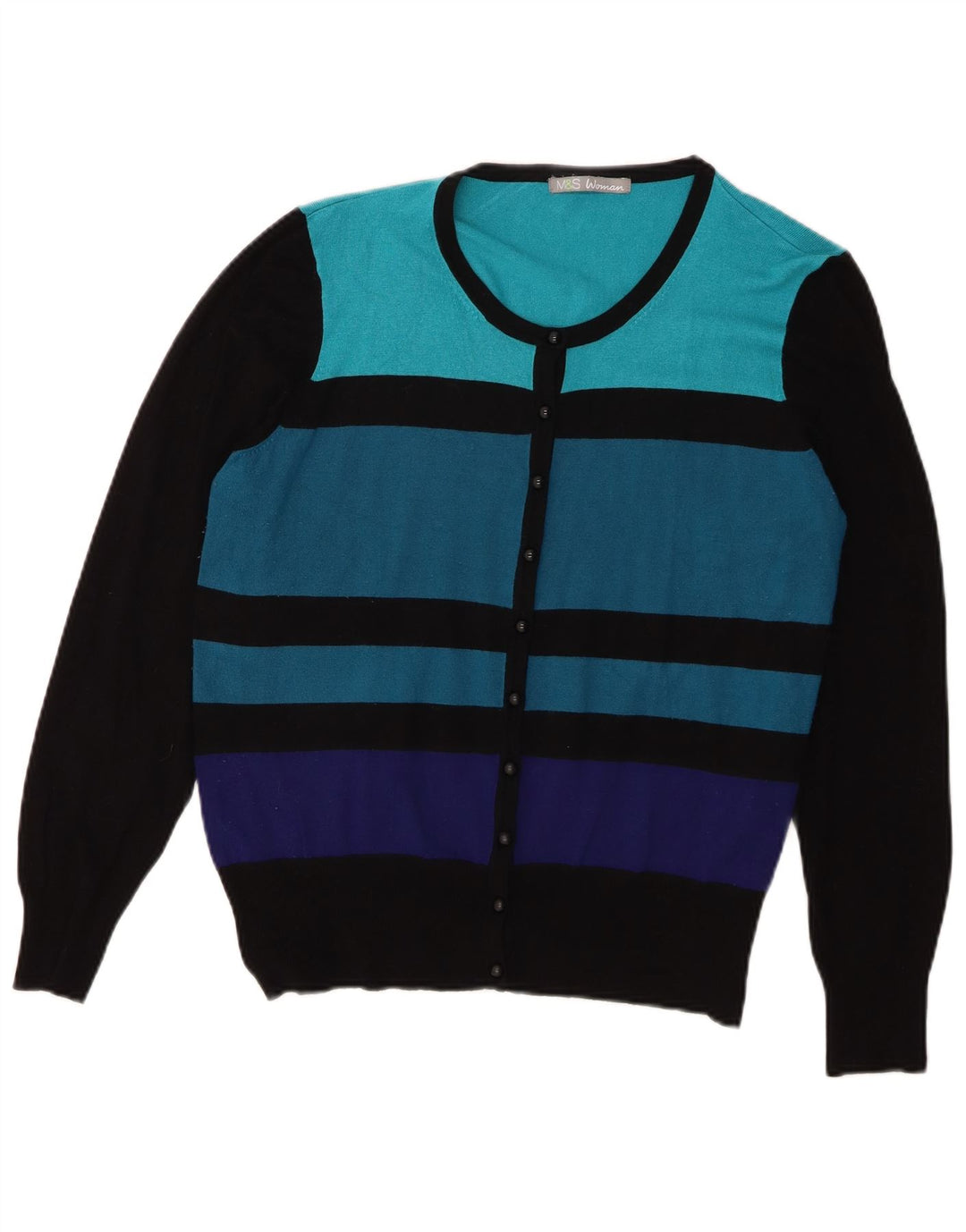Marks & Spencer Damen-Cardigan-Pullover UK 16 Large Mehrfarbig