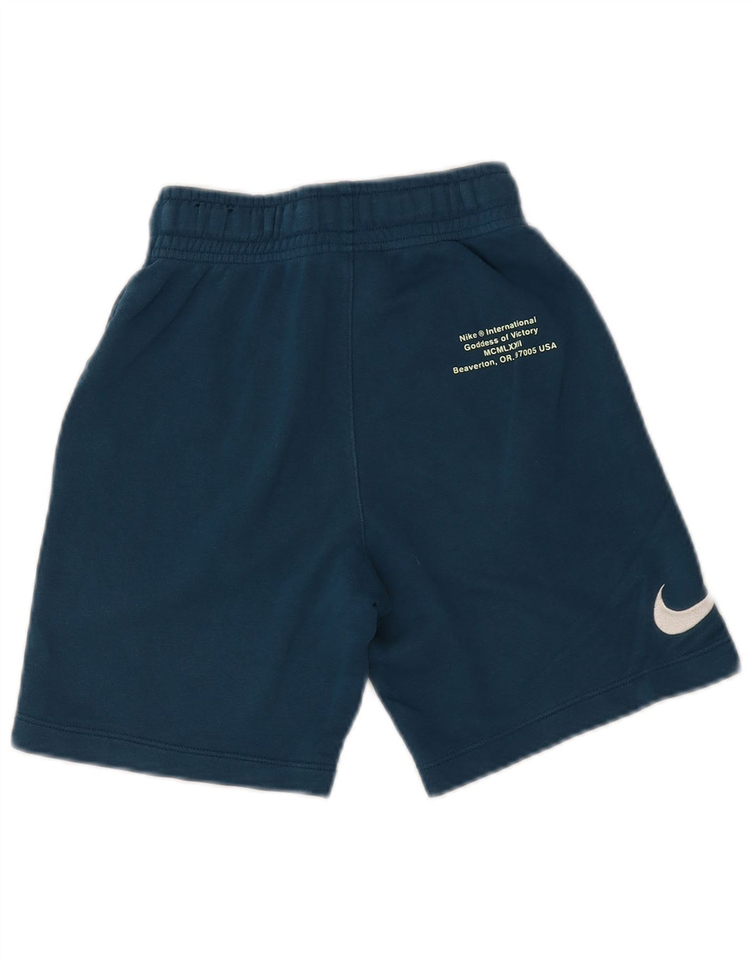 NIKE Grafik-Sportshorts für Jungen, 8–9 Jahre, Größe S, blaue Baumwolle