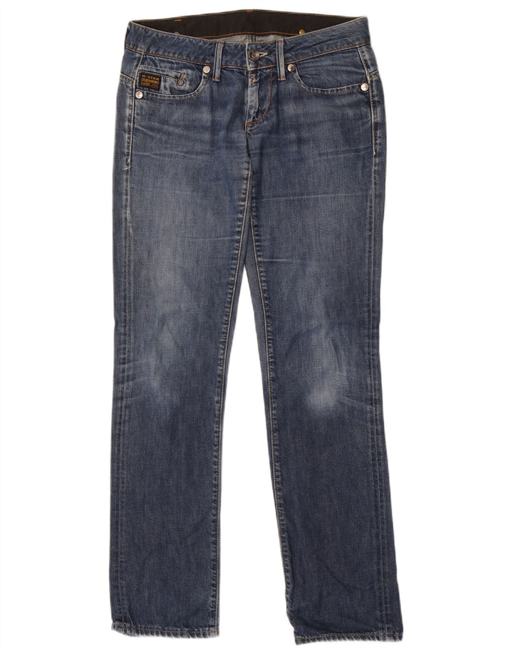 G-Star Damen Straight Jeans W28 L34 Blaue Baumwolle