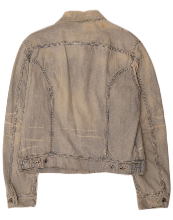 Diesel Herren Jeansjacke UK 42 XL Blaue Baumwolle