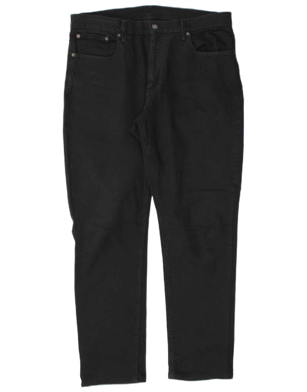 Levi's Herren Straight Jeans W34 L32 Schwarze Baumwolle