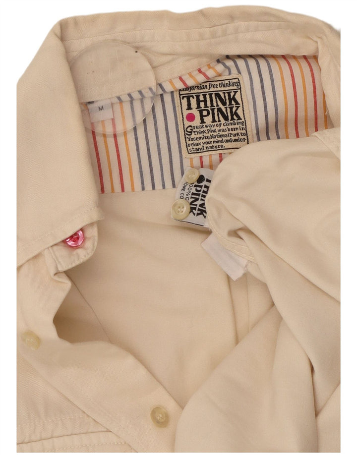 THINK PINK Herrenhemd aus Baumwolle in Mittelbeige