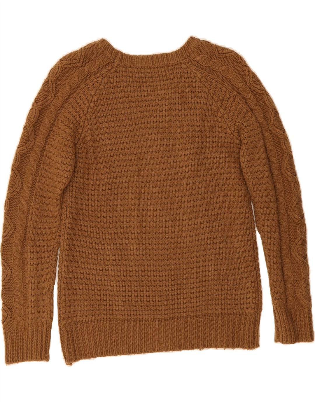 ZARA Womens Crew Neck Jumper Sweater UK 14 Large Brown Vintage Zara and Second-Hand Zara from Messina Hembry 