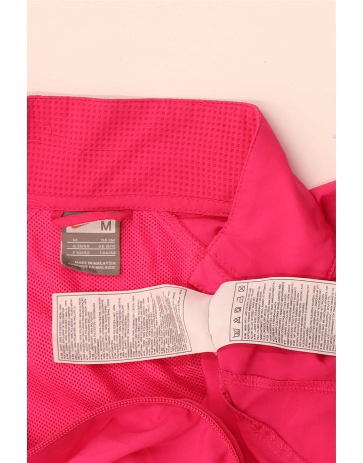 Nike Damen-Trainingsanzug-Top-Jacke UK 10/12 Mittelrosa Polyester