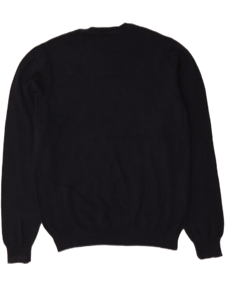 Marks & Spencer Herren Blauer Harbor-Pullover mit Rundhalsausschnitt Mittelmarineblau