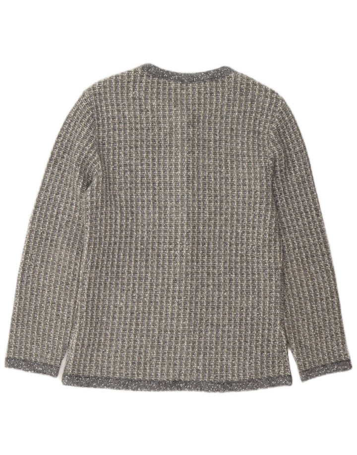 Penny Pull Damen-Cardigan-Pullover UK 16 Large Grau Acryl