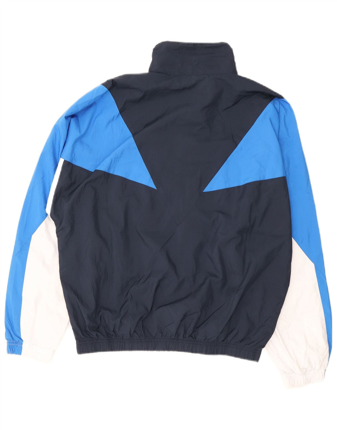 Sergio Tacchini Herren-Trainingsanzug-Oberteil-Jacke, mittleres Marineblau, Farbblock