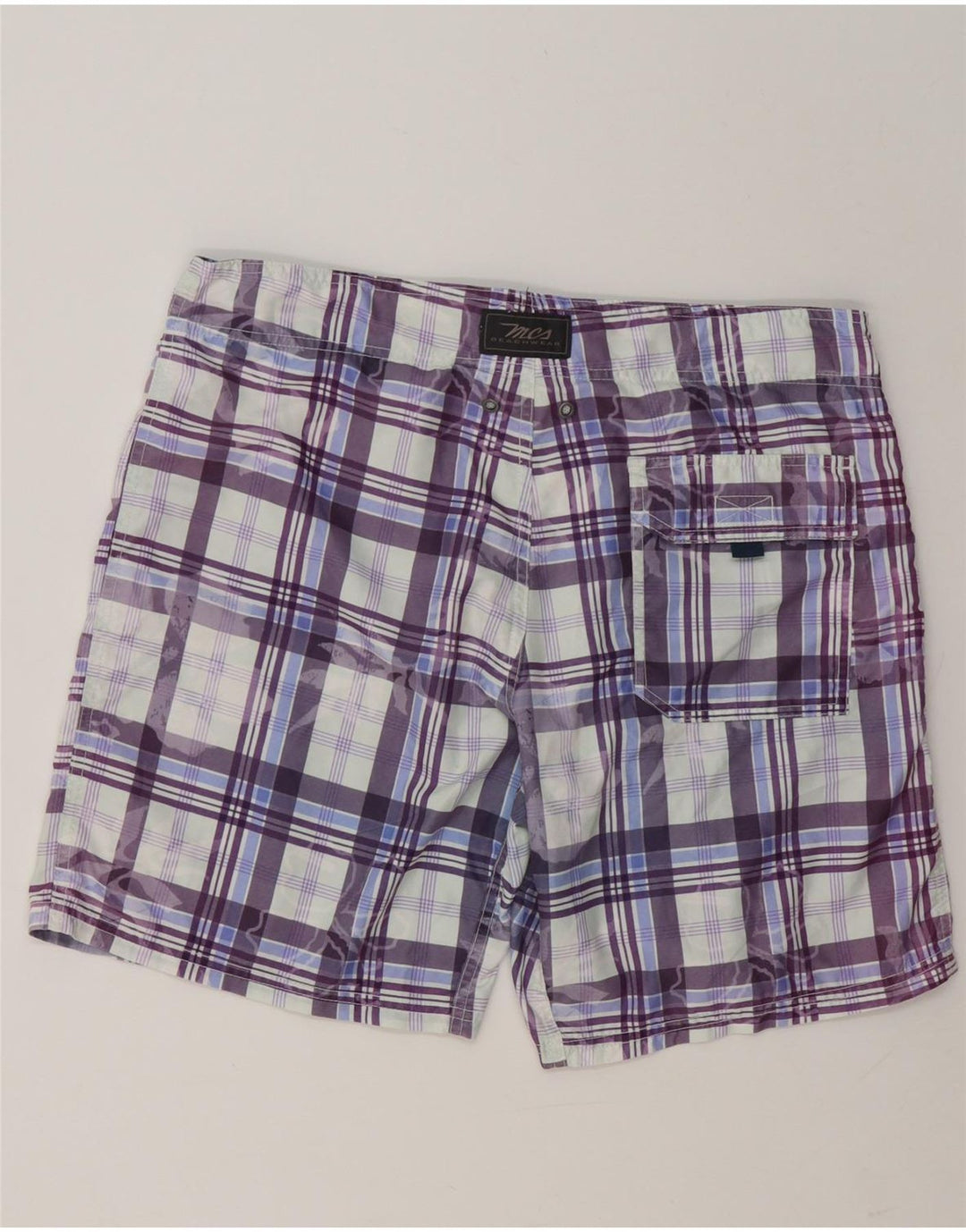 MARLBORO CLASSICS Herren-Badeshorts, groß, mehrfarbig kariert