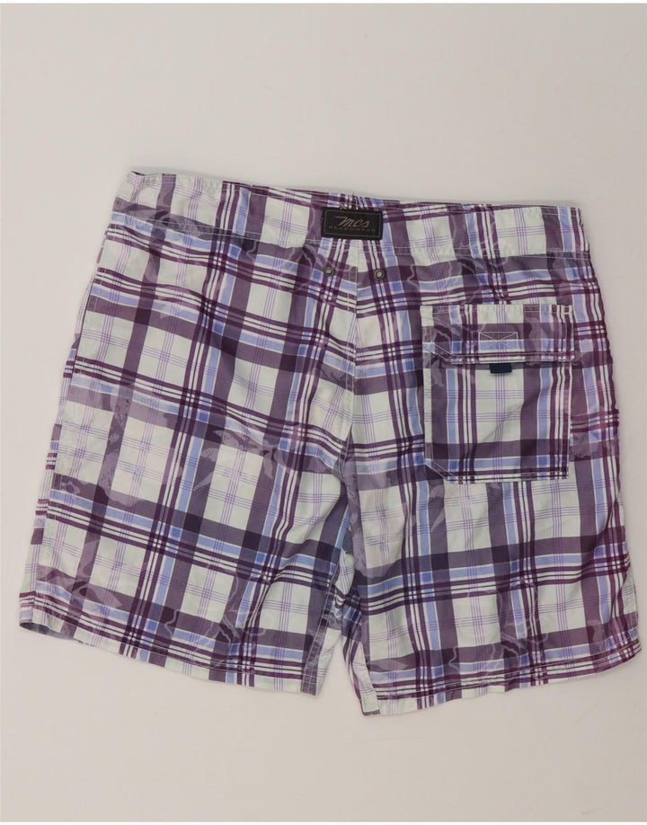 MARLBORO CLASSICS Herren-Badeshorts, groß, mehrfarbig kariert