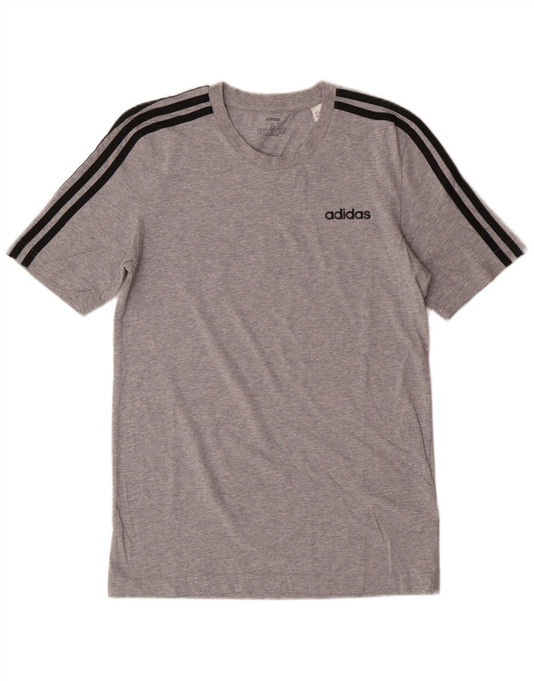 Adidas Herren Grafik T-Shirt Top Small Grau Baumwolle