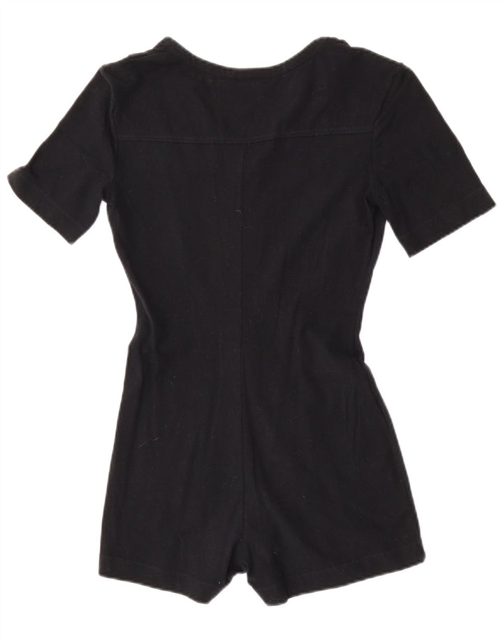 Kurzärmliger Playsuit für Damen von Sisley, UK 12, mittelschwarz, Baumwolle