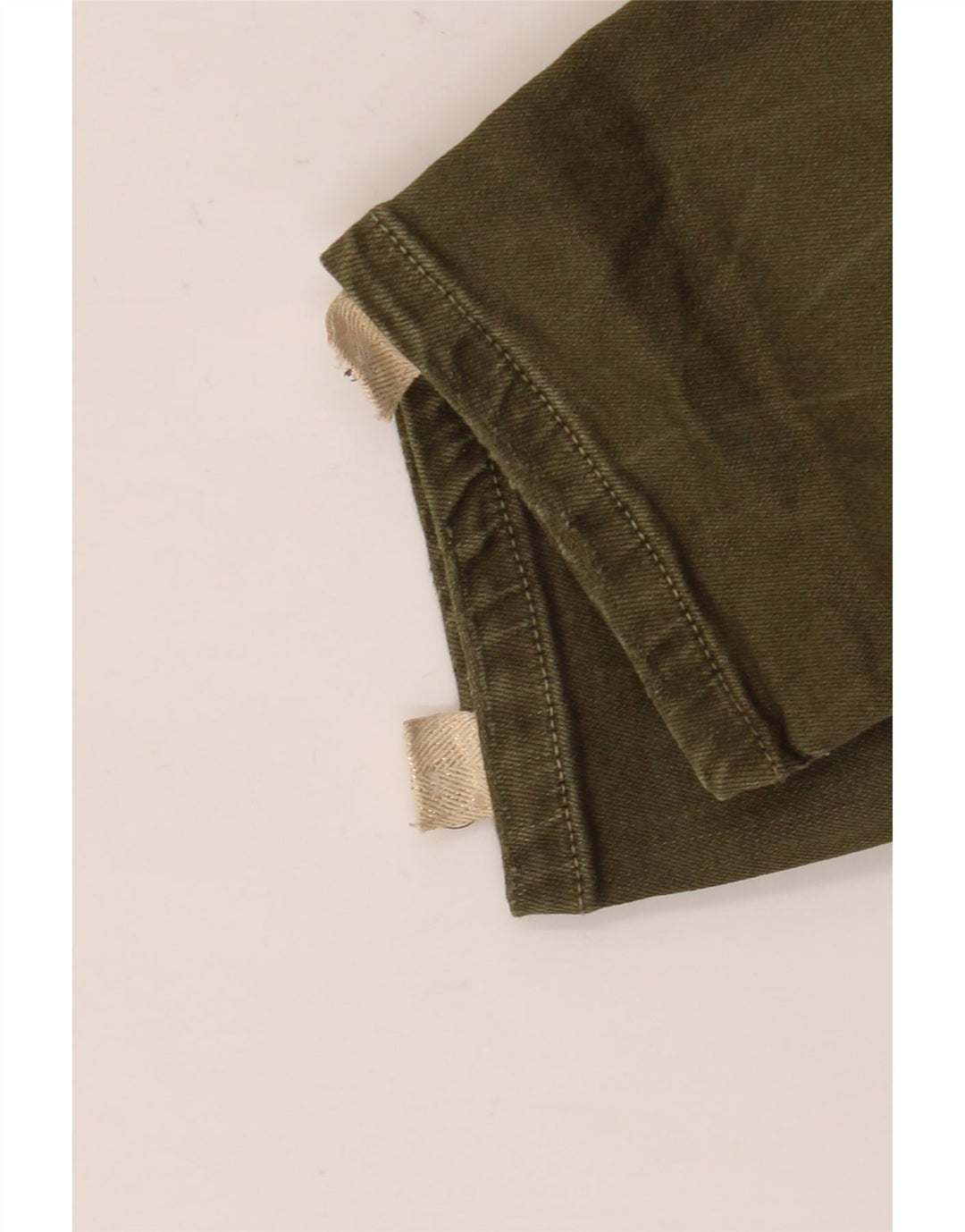 Zara Damen Slim Jeans EU 40 Medium W30 L27 Khaki Colourblock
