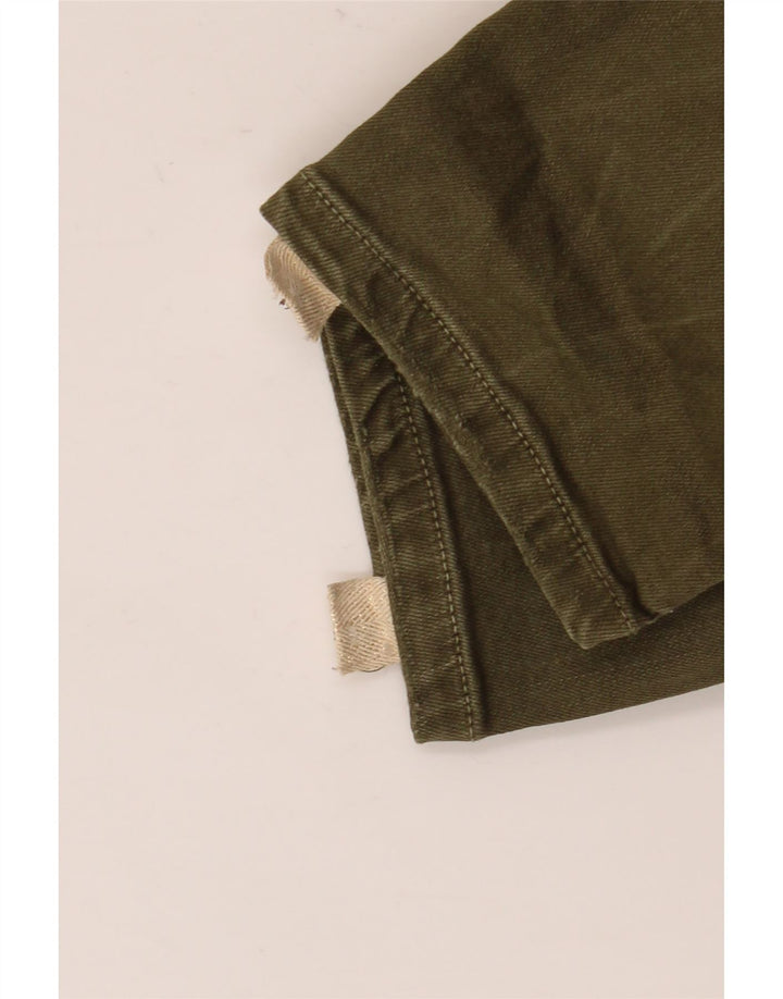 Zara Damen Slim Jeans EU 40 Medium W30 L27 Khaki Colourblock