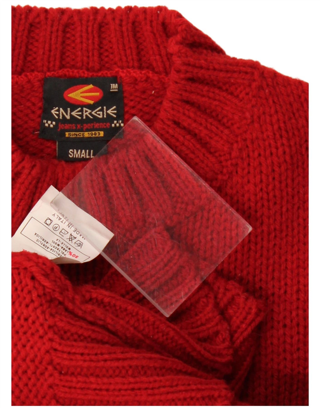 Energie Herren-Pullover mit Rollkragen, klein, rot, Acryl