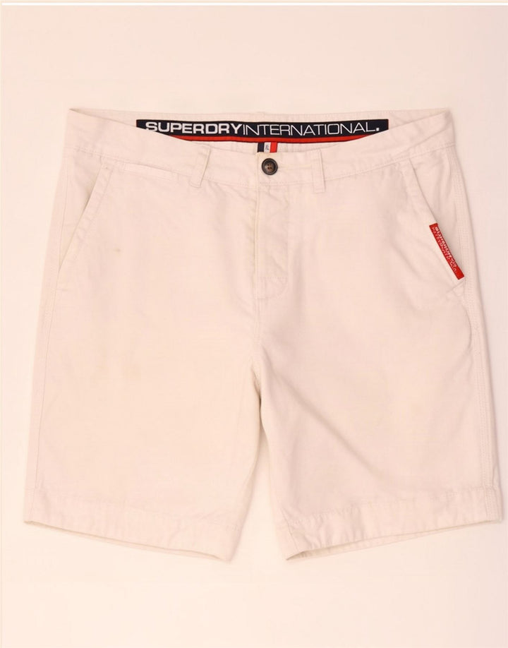 Superdry Herren Chino Shorts XL W38 Weiß
