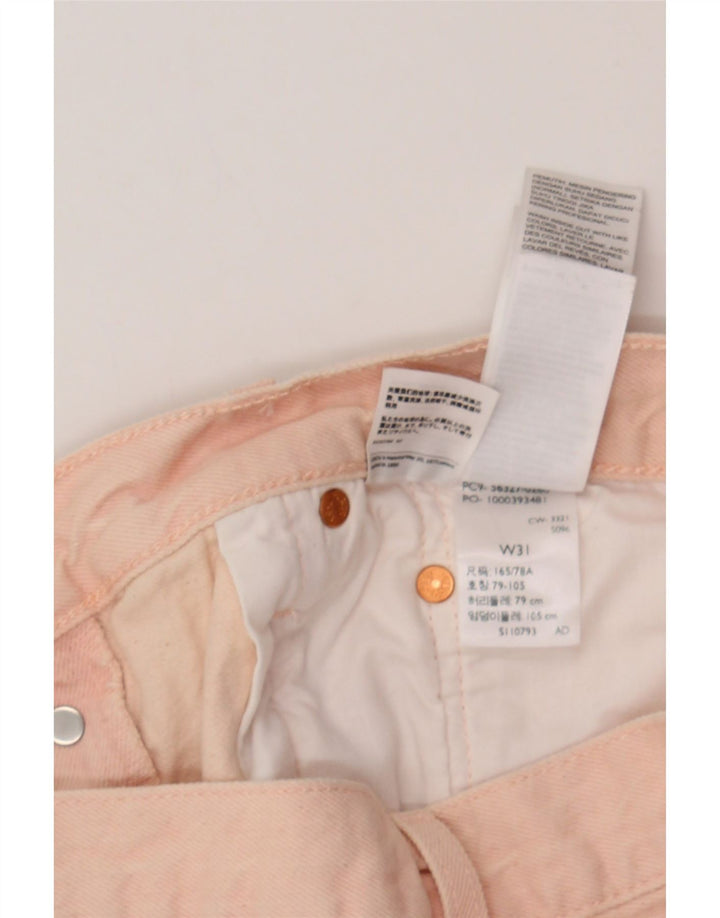 LEVI'S Womens 501 Denim Shorts W31 Medium  Pink Cotton Vintage Levi's and Second-Hand Levi's from Messina Hembry 