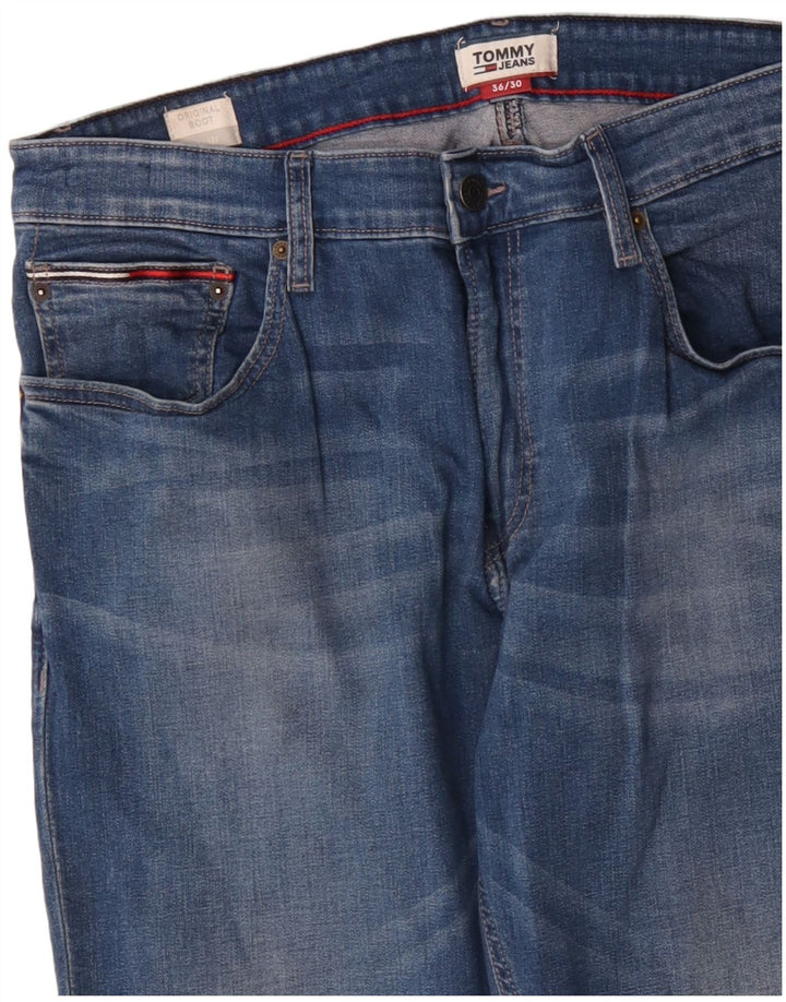 Tommy Hilfiger Herren Ryan Bootcut Jeans W36 L30 Blaue Baumwolle