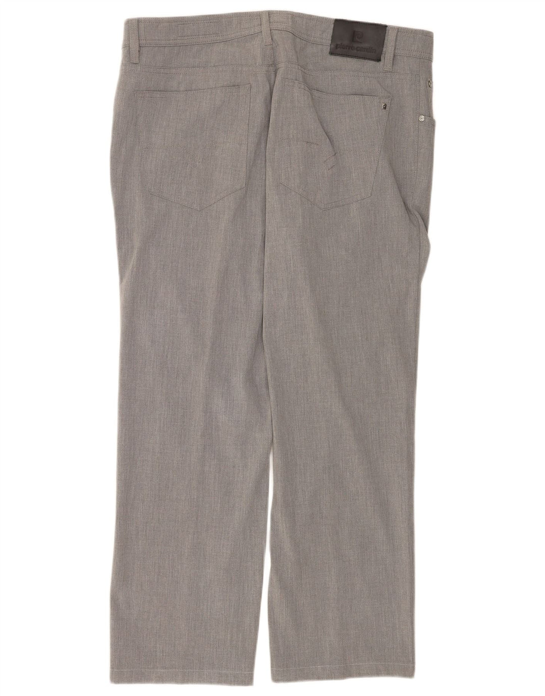 Pierre Cardin Herren gerade Freizeithose W40 L30 Grau Polyester