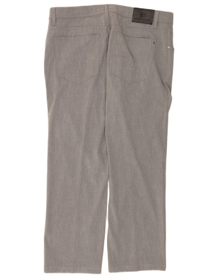 Pierre Cardin Herren gerade Freizeithose W40 L30 Grau Polyester