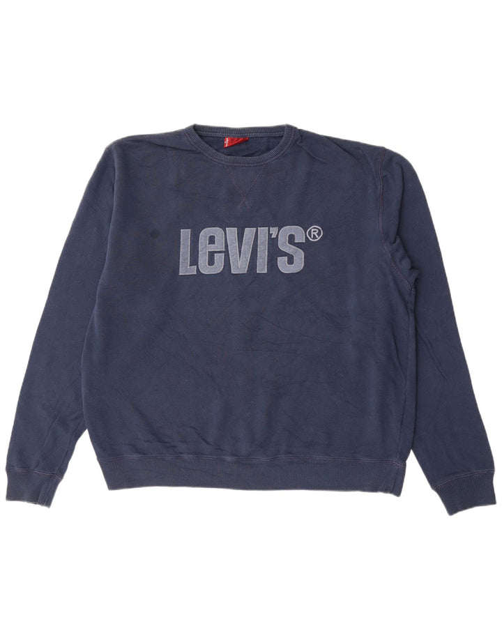 Levi's Herren-Sweatshirt mit Grafik, XL, Marineblau, Baumwolle