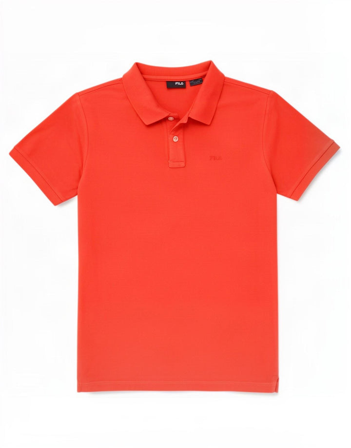 Fila Herren Poloshirt Mittelrote Baumwolle