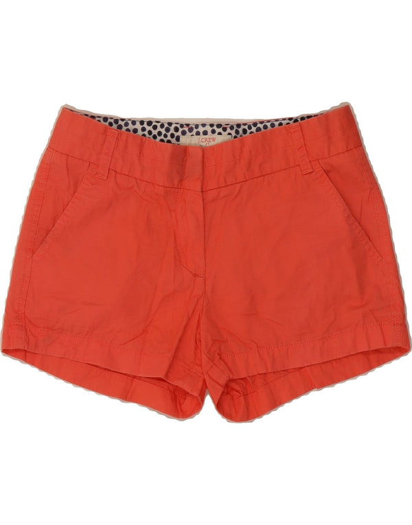 J. CREW Womens Broken In High Waist Chino Shorts US 0 XS W28  Orange