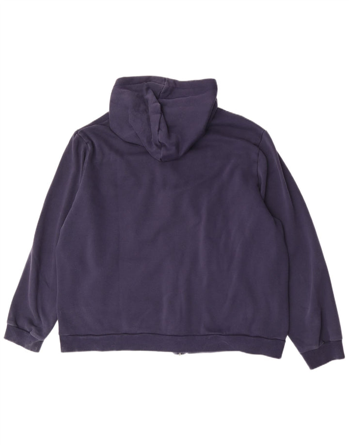 Puma Herren-Kapuzenpullover mit Reißverschluss, 2XL, Marineblau, Farbblock-Polyester
