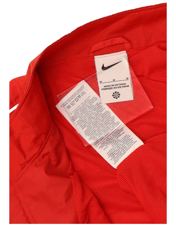 Nike Herren-Trainingsanzugoberjacke aus mittelrotem Polyester