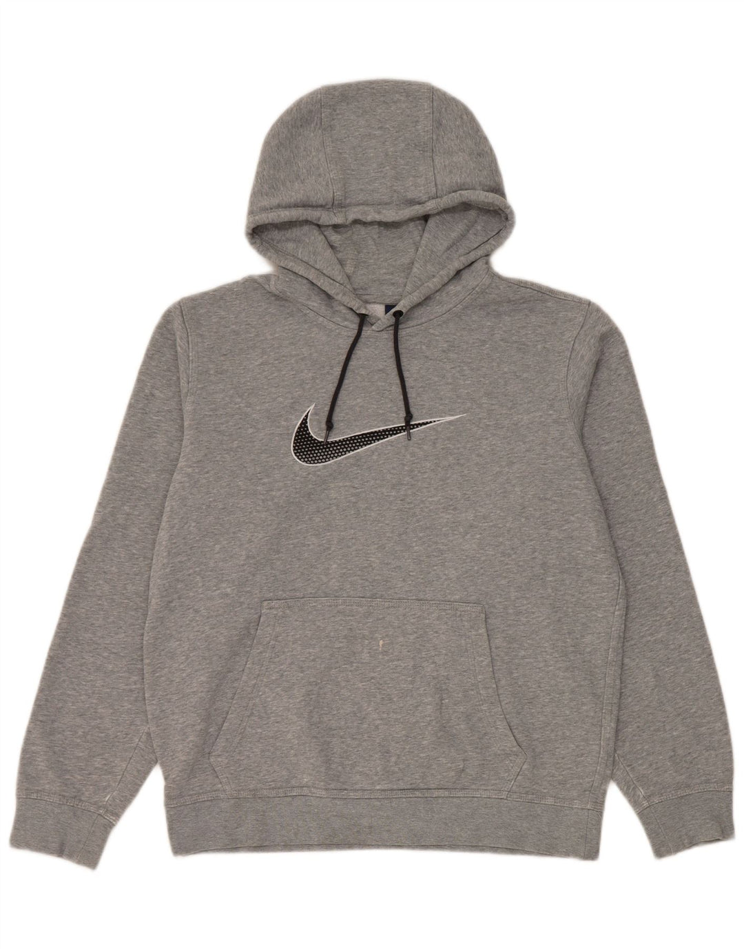 Nike Herren-Kapuzenpullover mit Grafik, mittelgraue Baumwolle