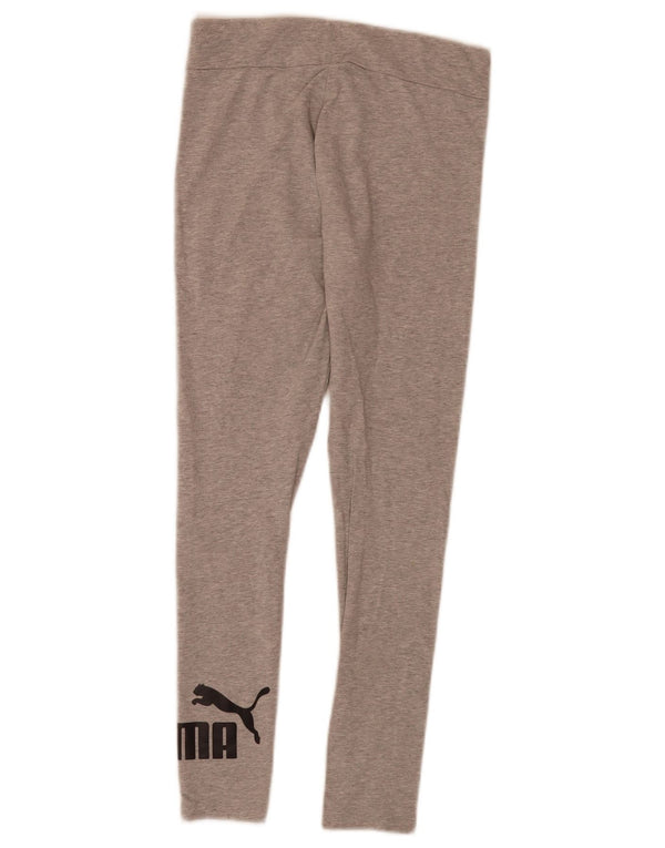 Puma Damen Graphic Leggings UK 10 Small Grau