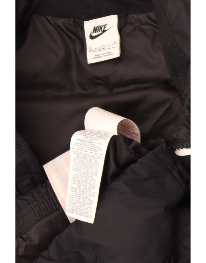 Nike Wattierte Weste für Jungen, 13–14 Jahre, XL, schwarzes Polyester