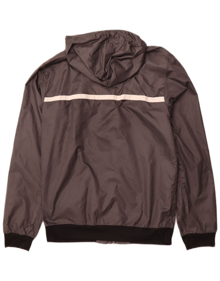ADIDAS Herren Kapuzen-Wendejacke UK 36 Small Grau Polyester