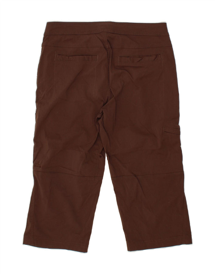 PRANA Womens Straight Capri Trousers UK 14 Medium W34 Brown Vintage Prana and Second-Hand Prana from Messina Hembry 