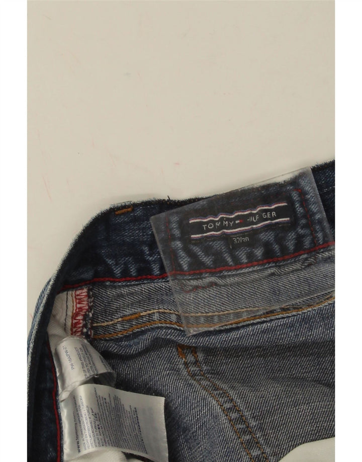 Tommy Hilfiger Damen Straight Jeans W32 L30 Blaue Baumwolle