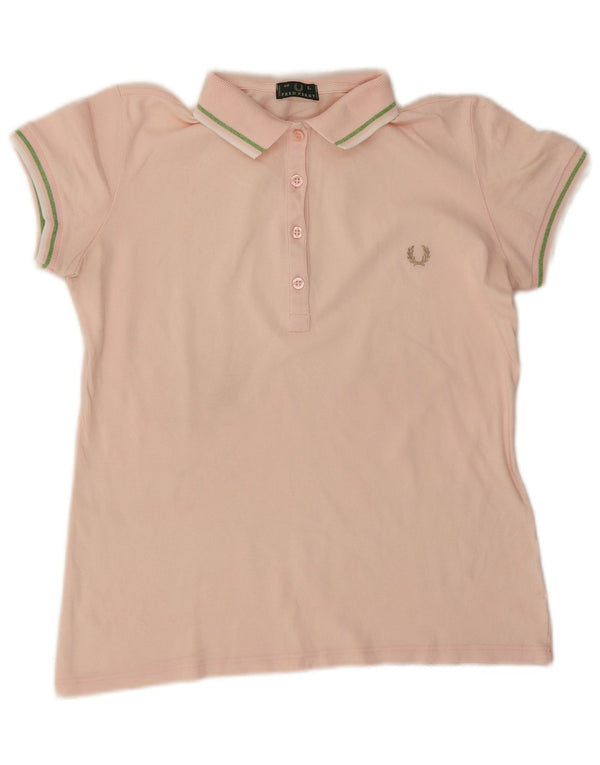 Fred Perry Damen Poloshirt UK 16 Large Pink