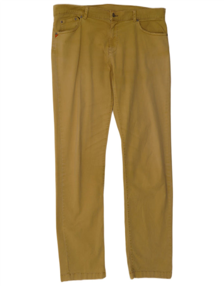 Kappa Herren Slim Jeans W38 L35 Grüne Baumwolle