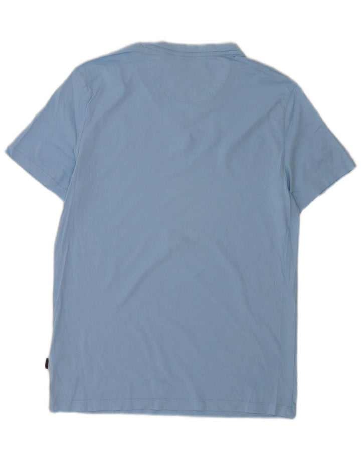 Calvin Klein Slim Fit T-Shirt-Oberteil für Herren aus mittelblauer Baumwolle