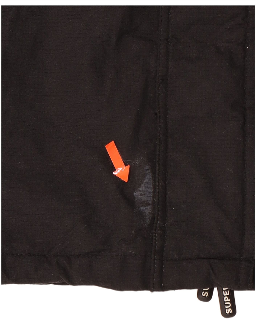 SUPERDRY Damen Windcheater Kapuzen-Windjacke UK 14 Medium Schwarz