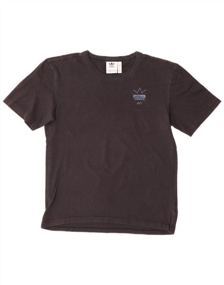 ADIDAS Herren Grafik T-Shirt Top Small Schwarz Baumwolle