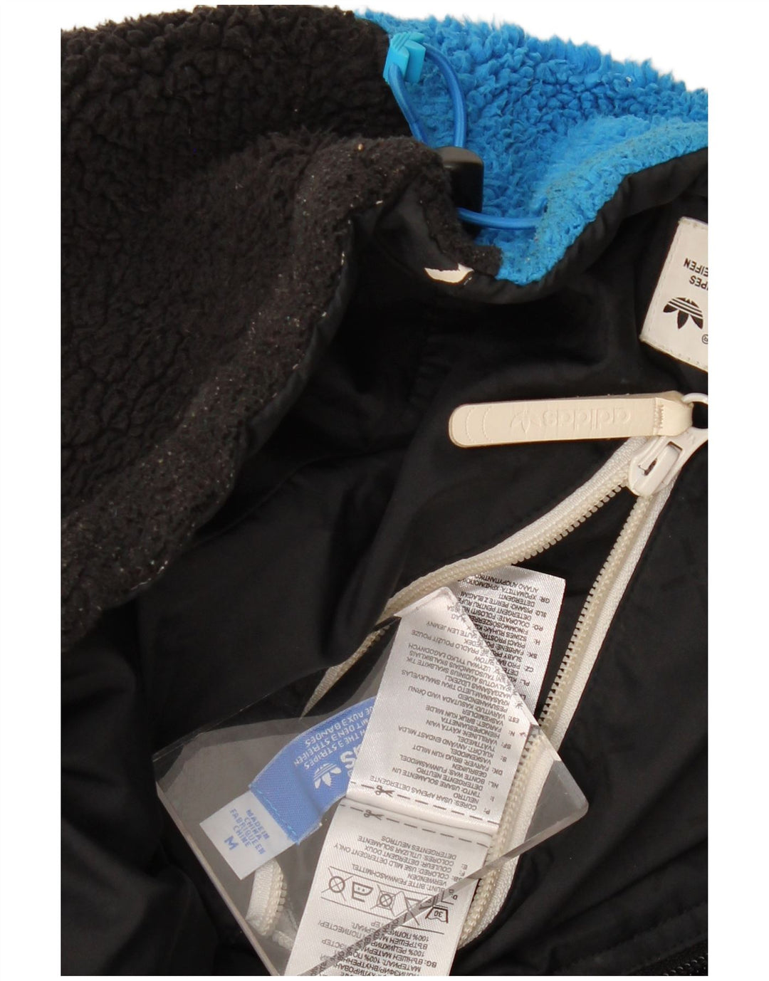 Adidas Herren Wendejacke UK 38 Medium Schwarz Polyester