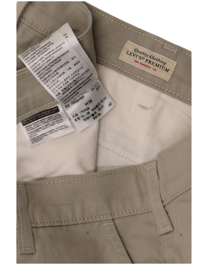 LEVI'S Herren Tapered Chino-Hose W36 L28 Beige Baumwolle