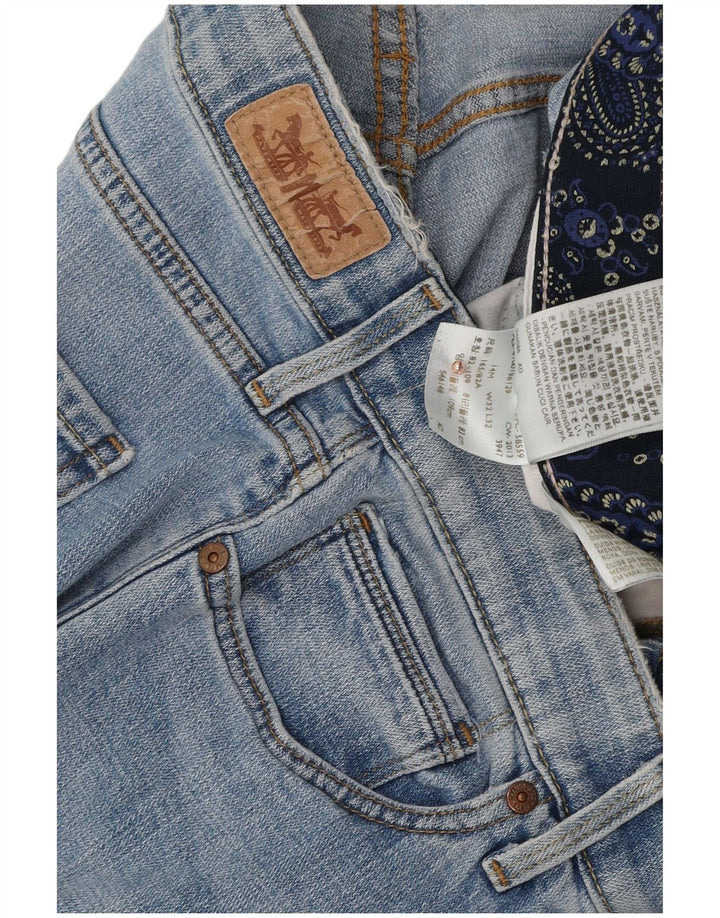 Levi's Damen 525 Straight Jeans W32 L32 Blaue Baumwolle
