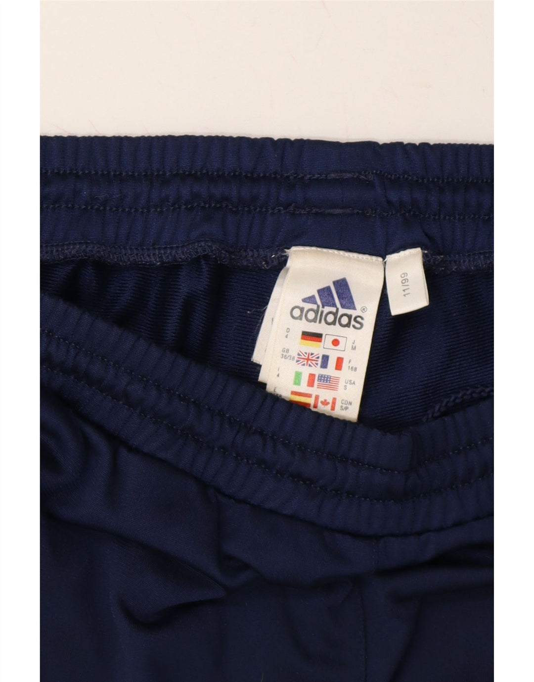 ADIDAS Mens Tracksuit Trousers UK 36/38 Small  Navy Blue Polyester Vintage Adidas and Second-Hand Adidas from Messina Hembry 
